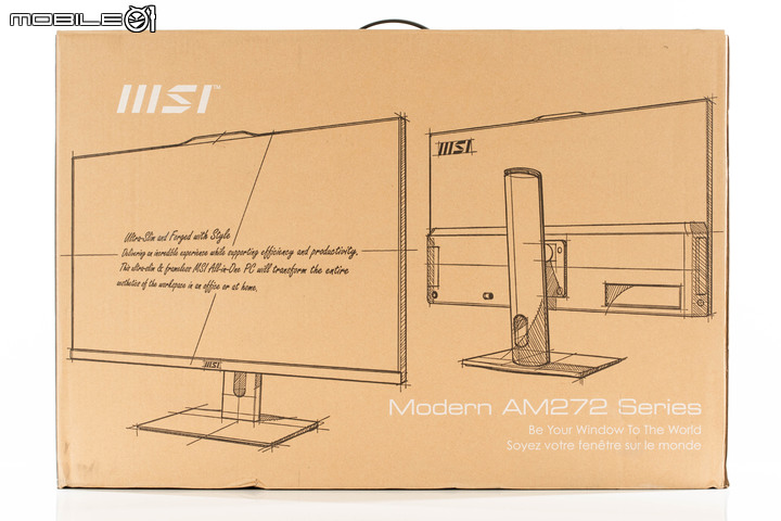 微星 Modern AM272P 12M All in One 電腦開箱實測 搭載豐富介面與美型設計的辦公能手