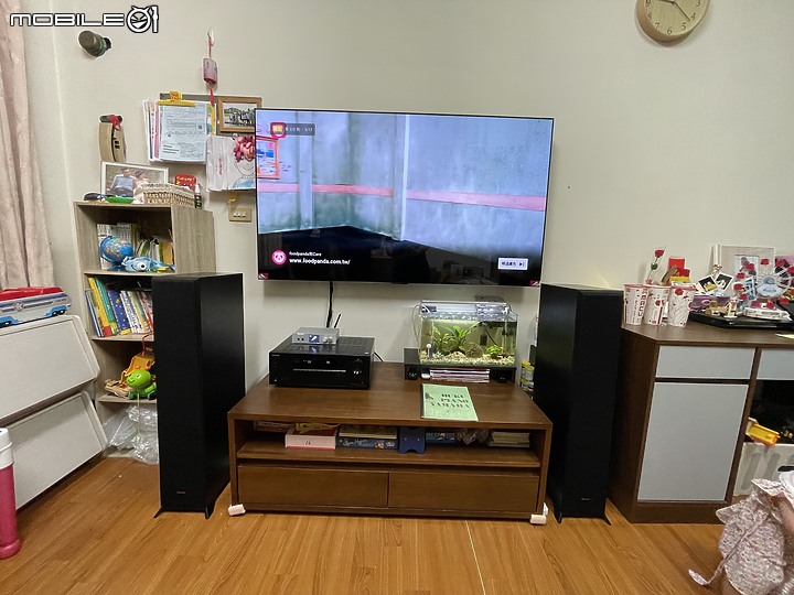點我看大圖 LG OLED65C2電視 + Klipsch RP-5000F落地式喇叭 + ONKYO TX-SR494擴大機 + FIESTA數位混音機 安裝紀錄