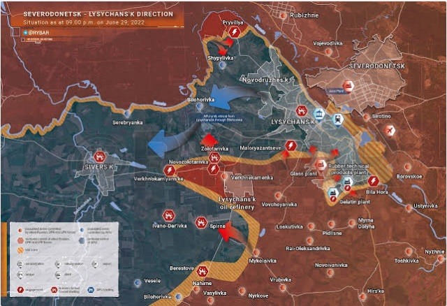 烏軍逃跑,傷亡,被俘,損失慘重 大城 [西利昌斯克] 圍城戰 7/1