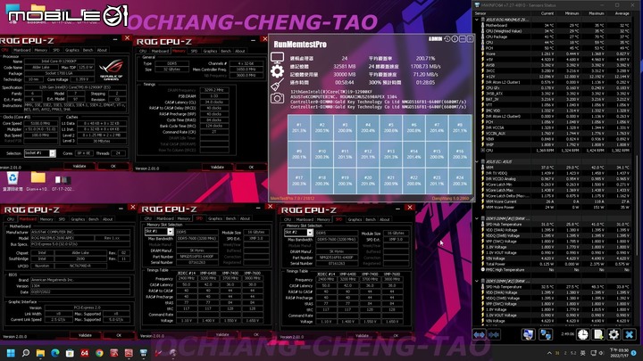 凌航Neo Forza TRINITY RGB DDR5-6400 16G*2 套組心得分享及空冷超頻上限