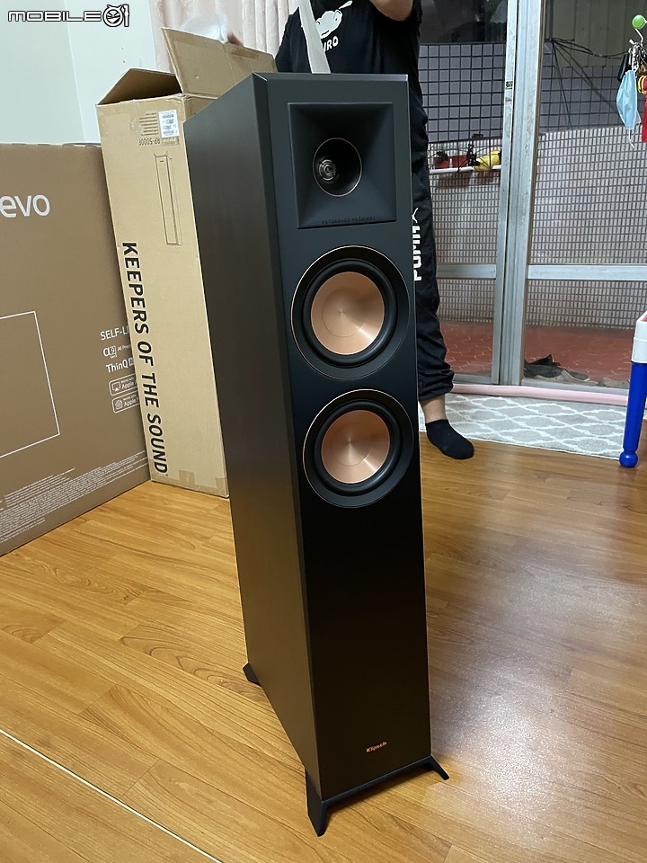 點我看大圖 LG OLED65C2電視 + Klipsch RP-5000F落地式喇叭 + ONKYO TX-SR494擴大機 + FIESTA數位混音機 安裝紀錄
