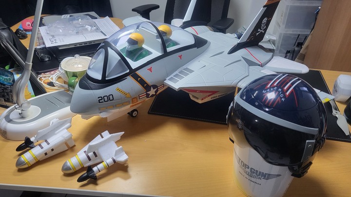 我要成為 汗味戰士！ 遙控Q版 F14隨意開箱組裝與首航