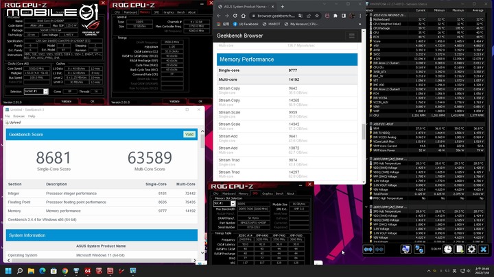 凌航Neo Forza TRINITY RGB DDR5-6400 16G*2 套組心得分享及空冷超頻上限