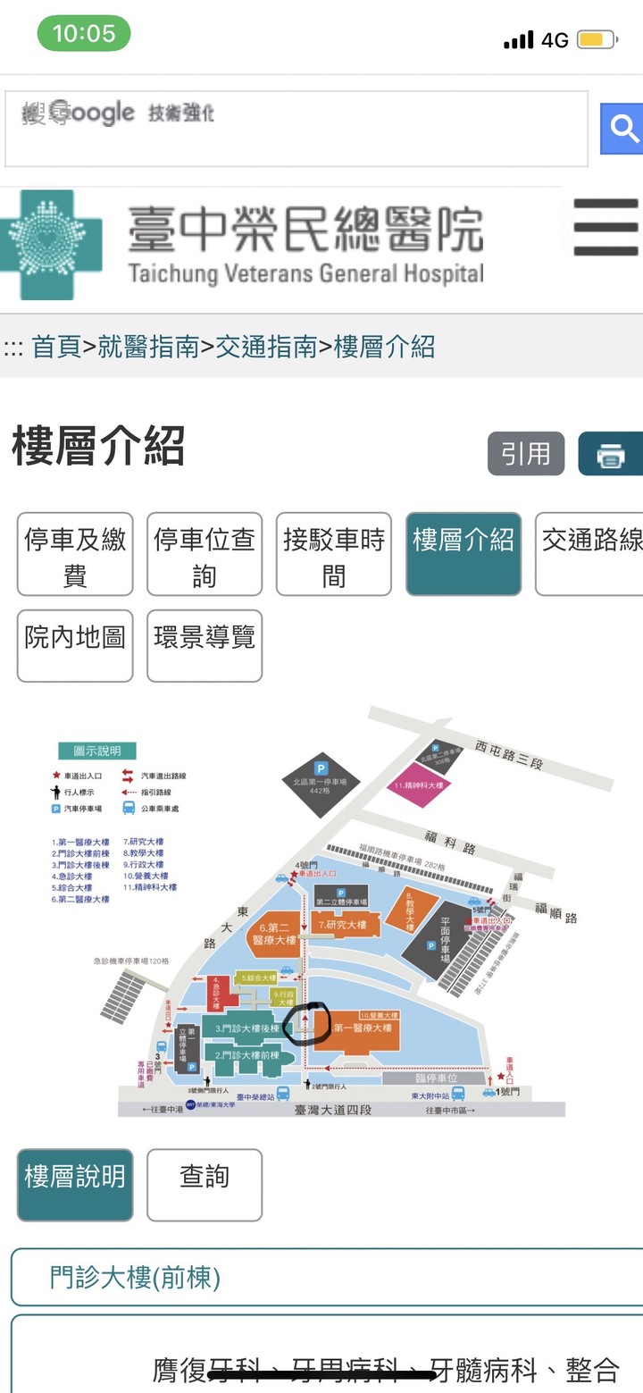 台中榮總停車分享與免費停車場及基本入場動線介紹