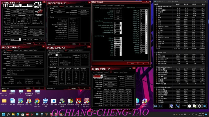 凌航Neo Forza TRINITY RGB DDR5-6400 16G*2 套組心得分享及空冷超頻上限