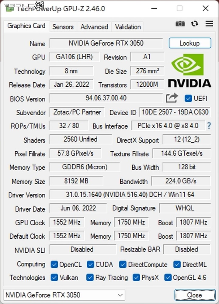 顯示卡的奇幻旅程！ZOTAC RTX 3050 TWIN EDGE OC
