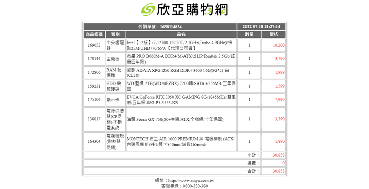 30K初頭電腦健檢