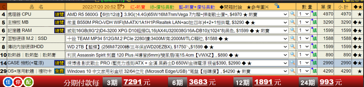 22~26K 左右含OS , R5 5600G 微遊戲 文書桌機 請益