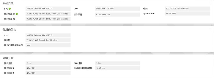 新入手的 3070Ti Time Spy Extreme 跑分求解