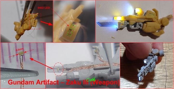 【作品分享】Gundam Artifact II - Zaku III (Light & Sound Effect Demo)
