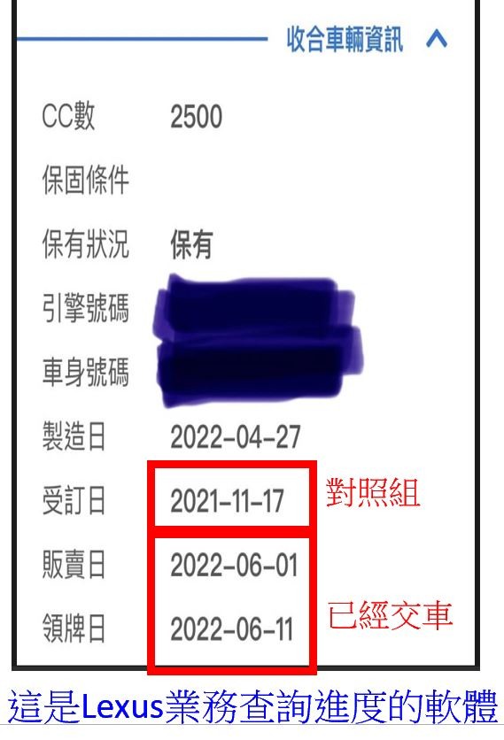 注重品質及服務的Lexus也這樣插隊交車