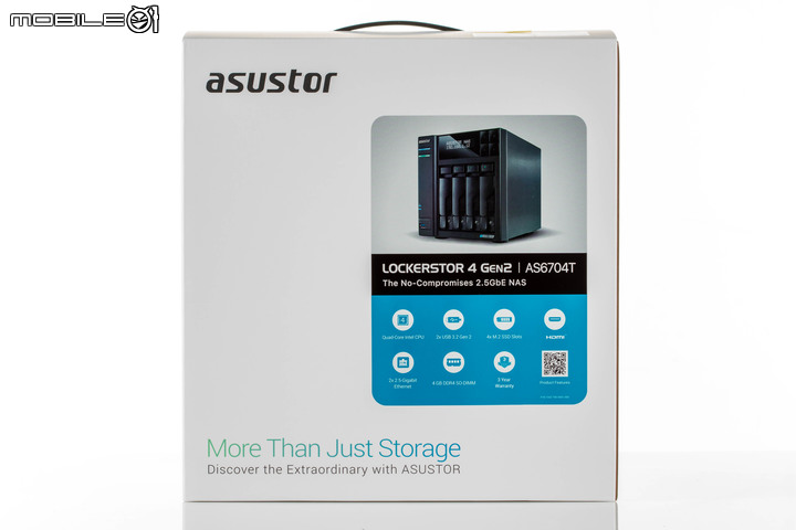 ASUSTOR Lockerstor AS6704T NAS 開箱實測 以 2.5 Gbps、4 SSD 配置的效能儲存裝置