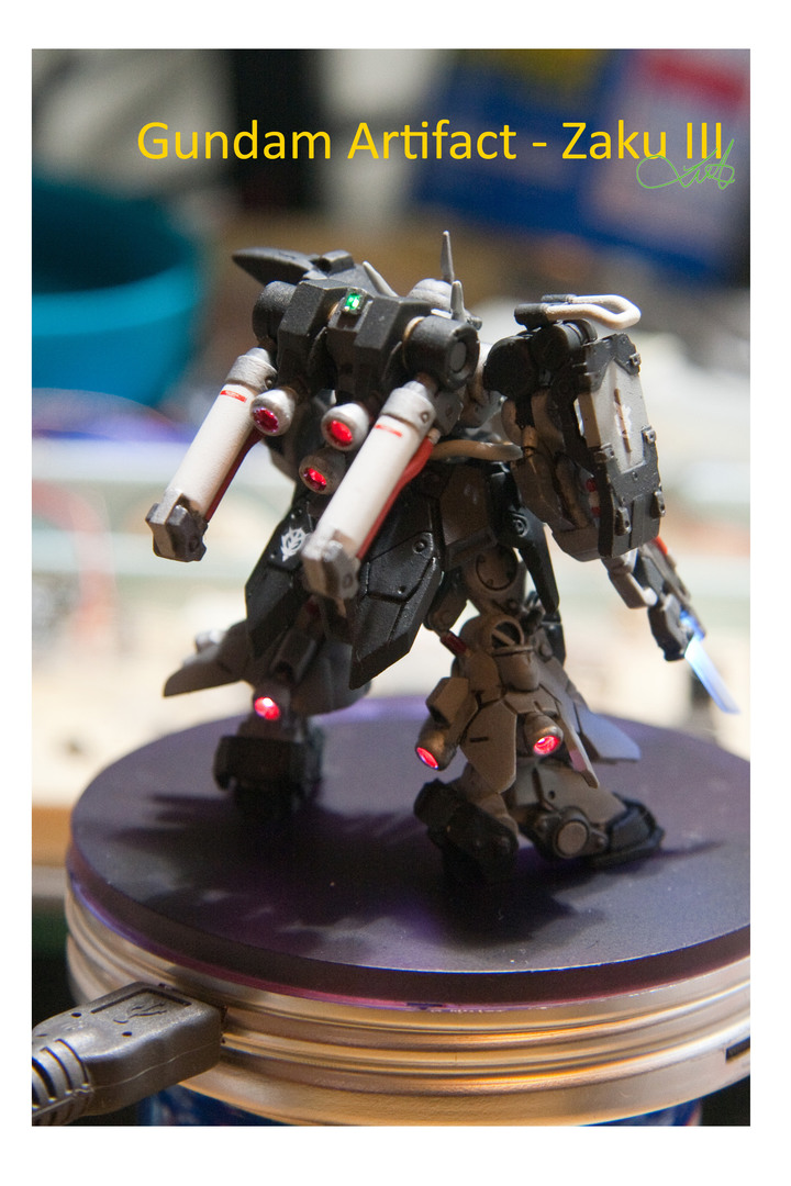 【作品分享】Gundam Artifact II - Zaku III (Light & Sound Effect Demo)