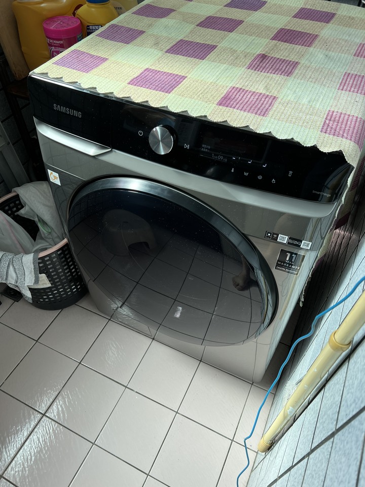 三星17/10kg AI衣管家洗脫烘開箱 WD17T6500GP/TW