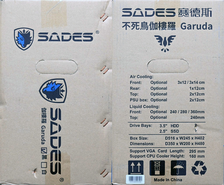 SADES不死鳥伽樓羅Garuda機殼開箱