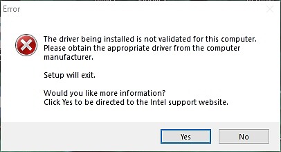 點我看大圖 Intel 5500無法更新最新的驅程