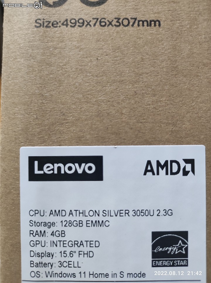 [開箱] 平價文書機 Lenovo IdeaPad Slim 1 15.6 (AMD 3050U) 買起來