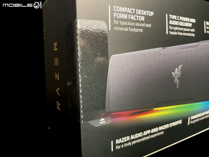 [開箱] 小巧花俏 雷蛇 Leviathan V2 X PC Gaming Soundbar