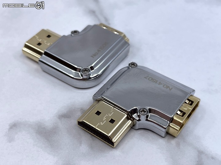 [開箱] WaveSplitter威世波 HDMI 2.1線、LINDY林帝 鉻系列 HDMI 2.0極細線+轉向接頭