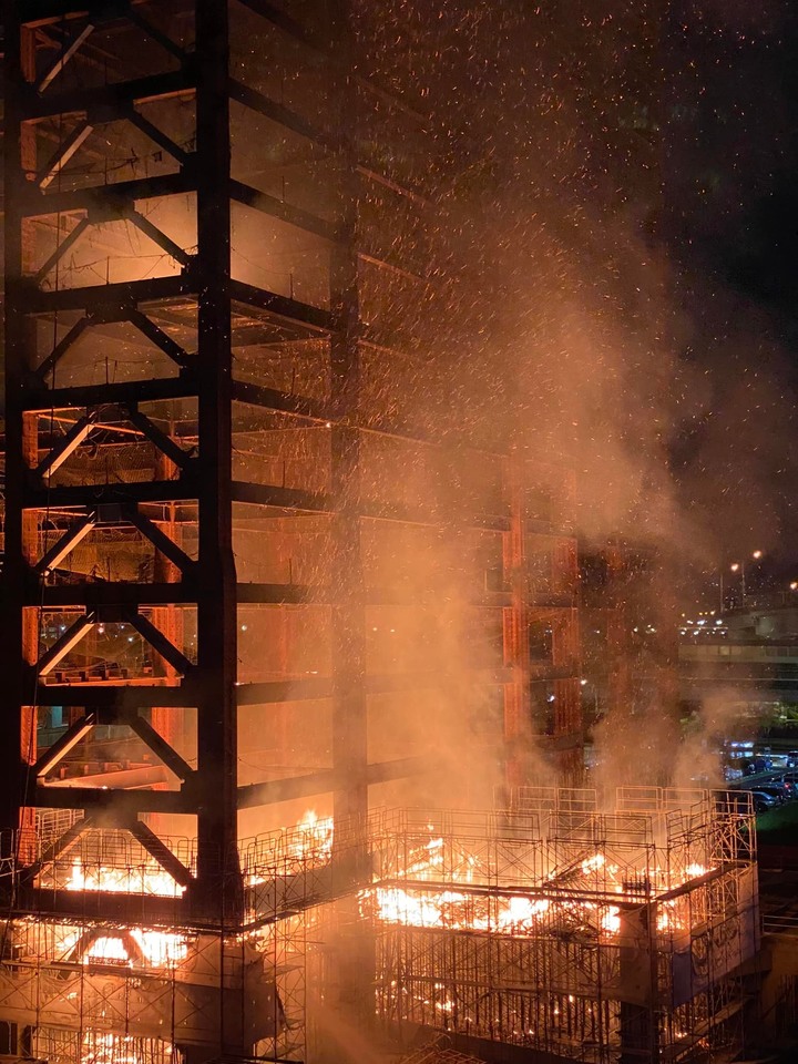 帝景2，中元普渡下重本喔？江北又一建案凌晨發爐芭比Ｑ了，一把火燒給好兄弟來入厝？