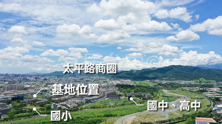 New 太平【基創 悅渼】長億重劃區 戶戶邊間 三面採光 公園水岸學區宅 空拍分享