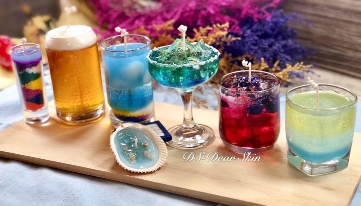 🕯蠟燭、擠花、裱花、果凍蠟燭