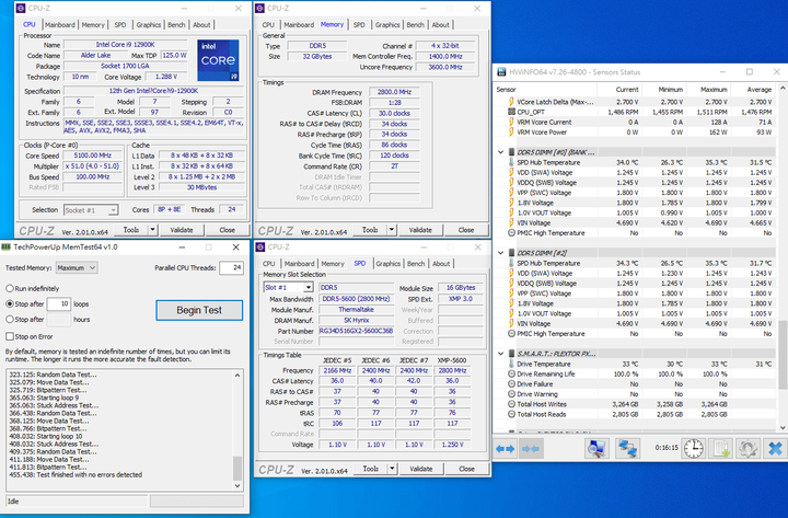 TOUGHRAM XG RGB D5 5600MT/s 2x16GB kit white開箱