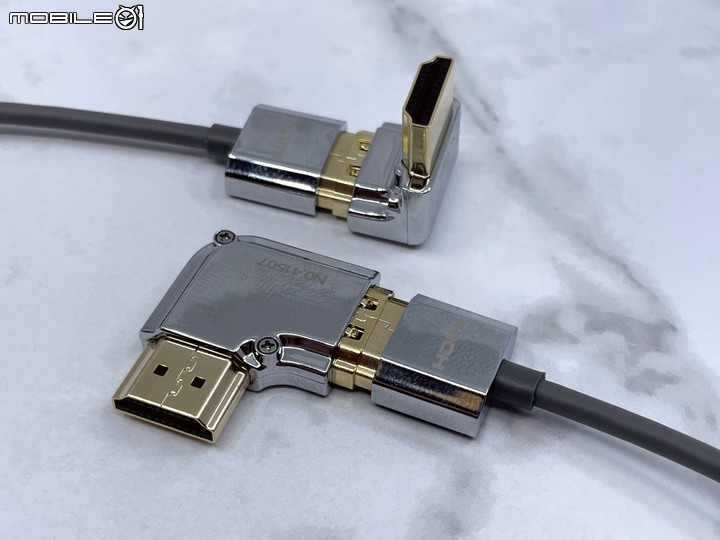 [開箱] WaveSplitter威世波 HDMI 2.1線、LINDY林帝 鉻系列 HDMI 2.0極細線+轉向接頭