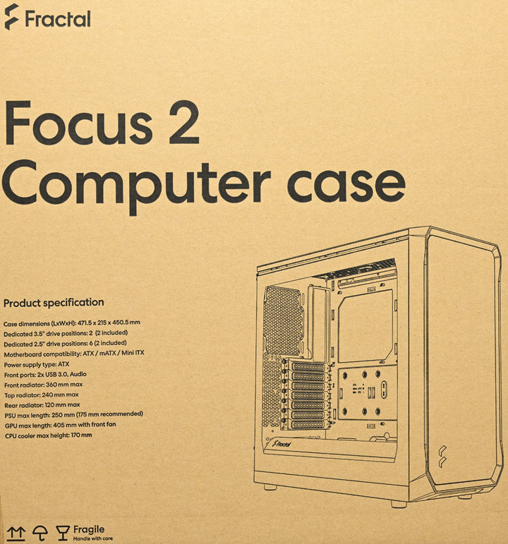 Fractal Design Focus 2機殼開箱