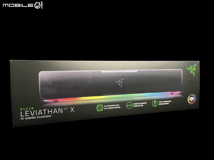 [開箱] 小巧花俏 雷蛇 Leviathan V2 X PC Gaming Soundbar