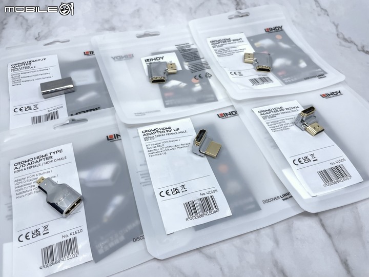 [開箱] WaveSplitter威世波 HDMI 2.1線、LINDY林帝 鉻系列 HDMI 2.0極細線+轉向接頭