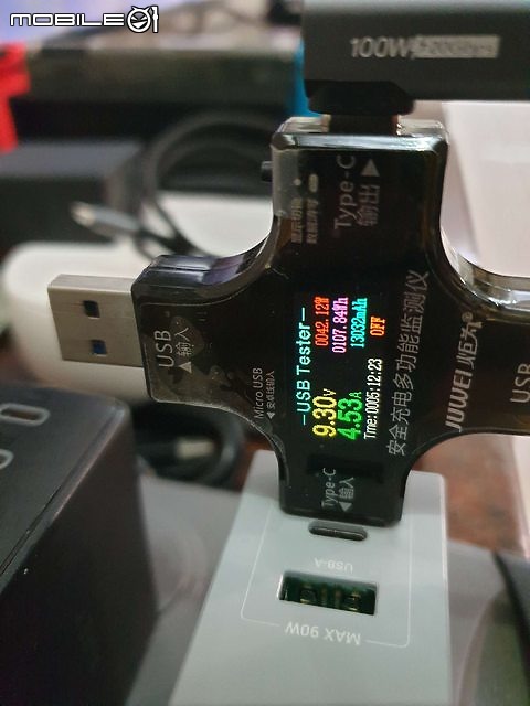 更新! 簡易測試分享90W頭(閃極S90及AUKEY PA-B6S) 及同軸線