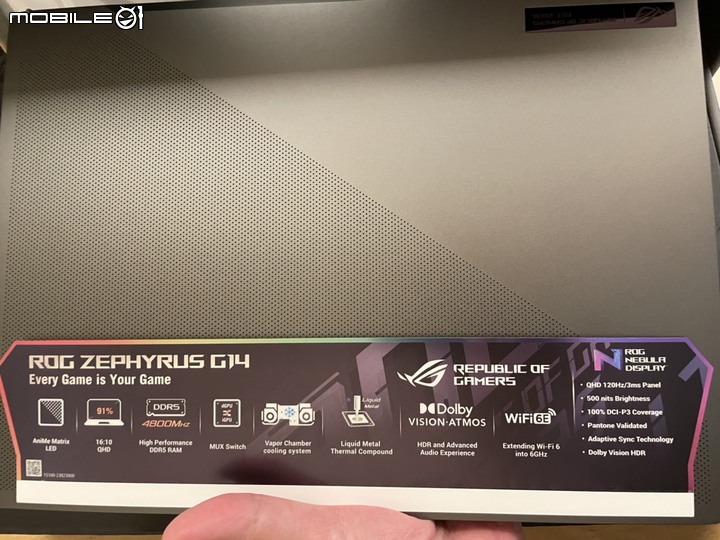 ROG Zephyrus G14 2022版 日蝕灰開箱