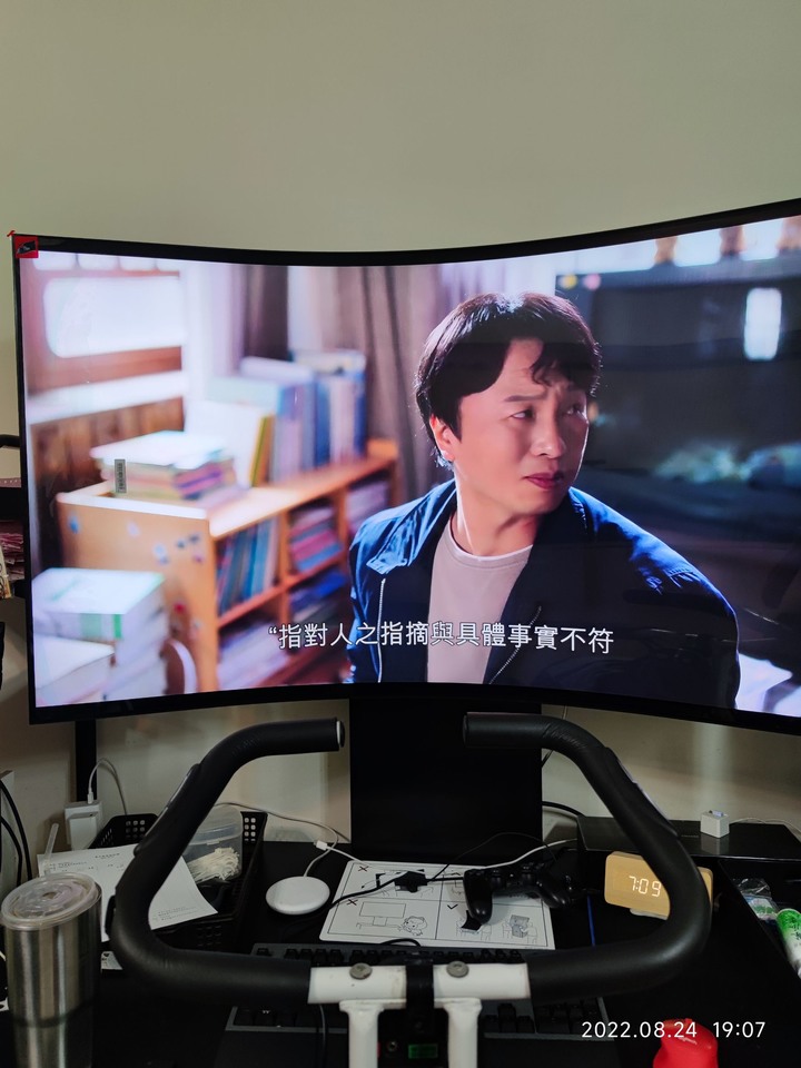 三星 55吋 Odyssey Ark Mini LED 曲面電競顯示器 「簡 易 開 箱」