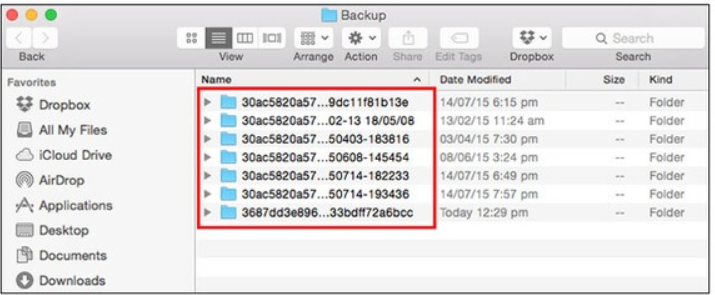 刪除Mac上的iPhone或iTunes備份