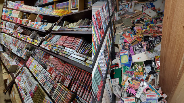收藏1.8萬本漫畫「書架戳破地板」雪崩了收藏家好絕望：這下怎麼辦？