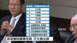 王瑞慧拒辭長庚董事 王文堯上任無望