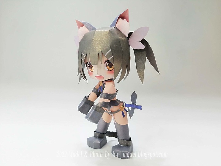 魔法少女☆伊莉雅 2wei Herz! 美遊 野獸.Ver Q版 紙模型 ペーパークラフト