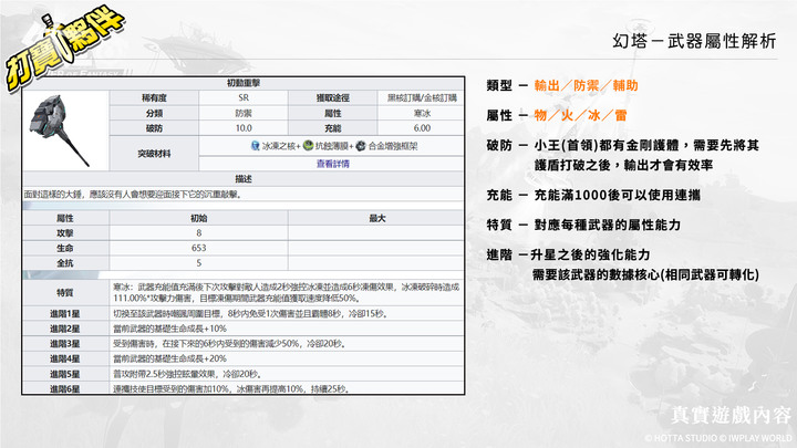 幻塔 | 新手指南 | 武器各項屬性說明 | 武器特質 | 幻時發動 | 破防與充能