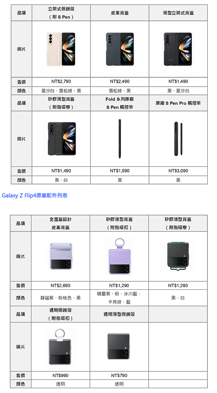 多了 1TB 版!三星Galaxy Z Fold4 / Z Flip4 台灣上市資訊公佈