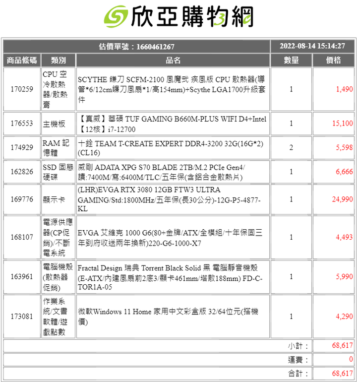 60K自組電腦~幫健檢