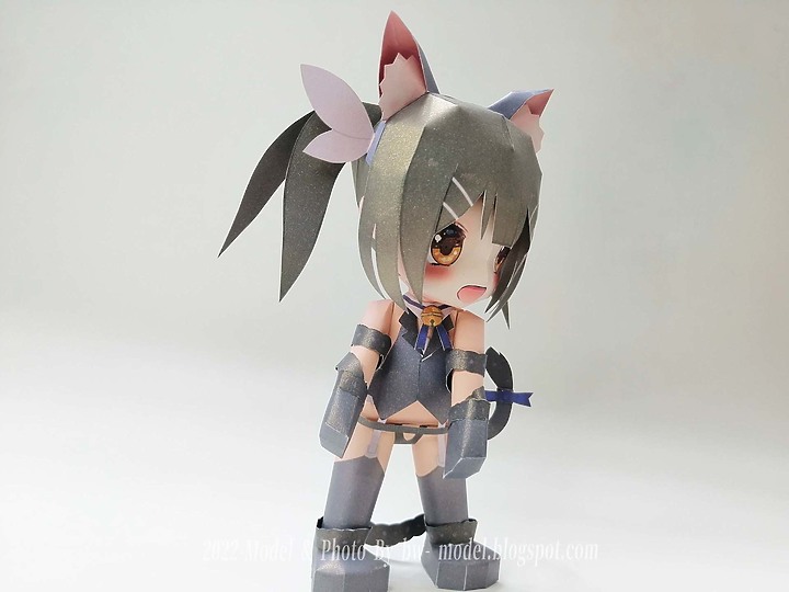 魔法少女☆伊莉雅 2wei Herz! 美遊 野獸.Ver Q版 紙模型 ペーパークラフト