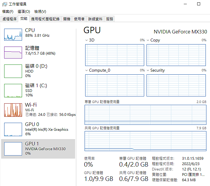 請益! ! DELL 15-3501-D1528STW 獨顯有時候會罷工