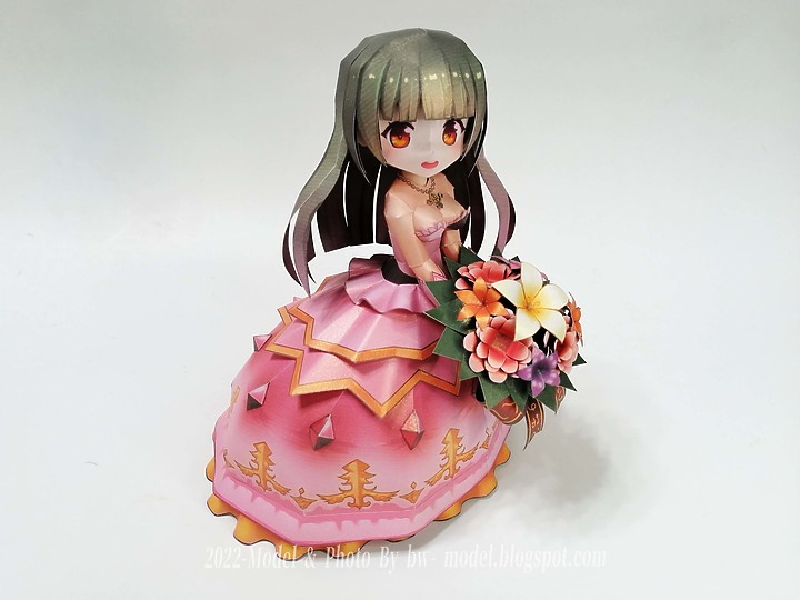 白貓Project 白色祝福的聖女 露雪 紙模型 製作 Louche Paper Craft