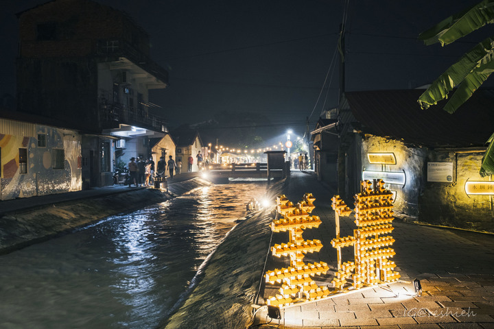 最美農村夜晚~高雄美濃水圳獨有的浪漫