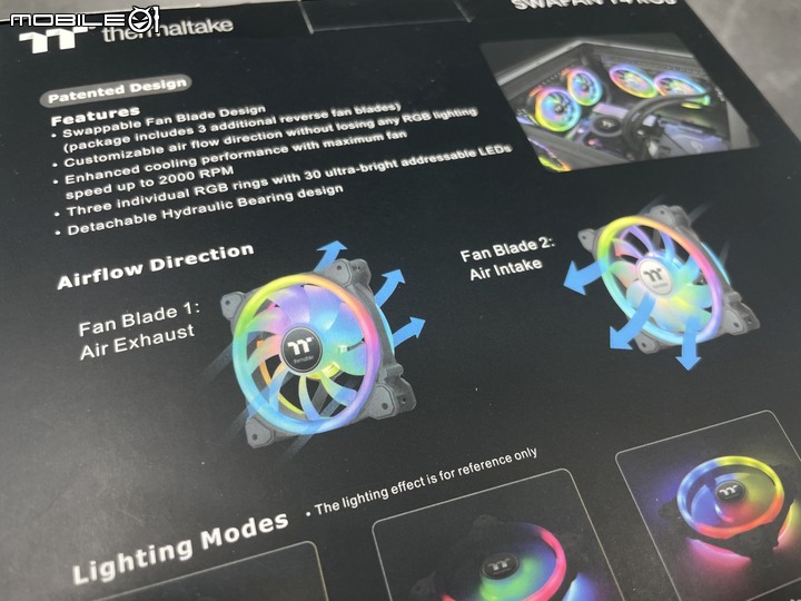 [開箱] 可拆可換 TT 耀影 SWAFAN RGB 風扇