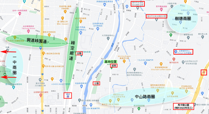點我看大圖 New 太平【昌祐 閱灣】戶戶邊間純2房 74環內 旱溪第一排 輕裝水岸宅 空拍分享