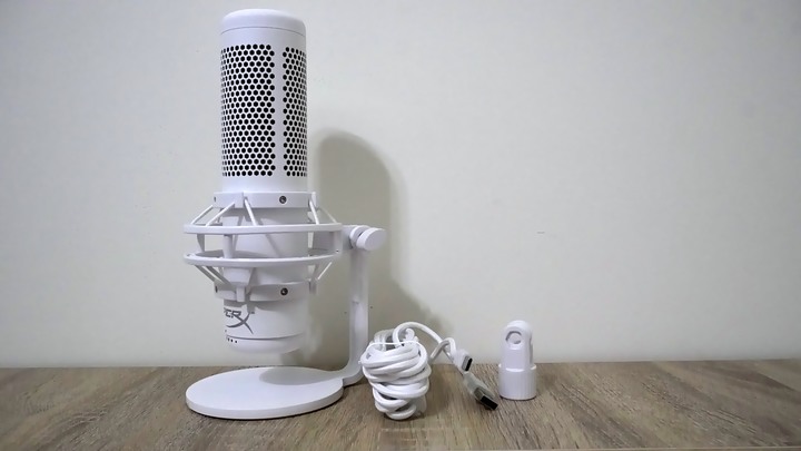 【開箱】地表最美白色麥克風!! HyperX QuadCast S White開箱