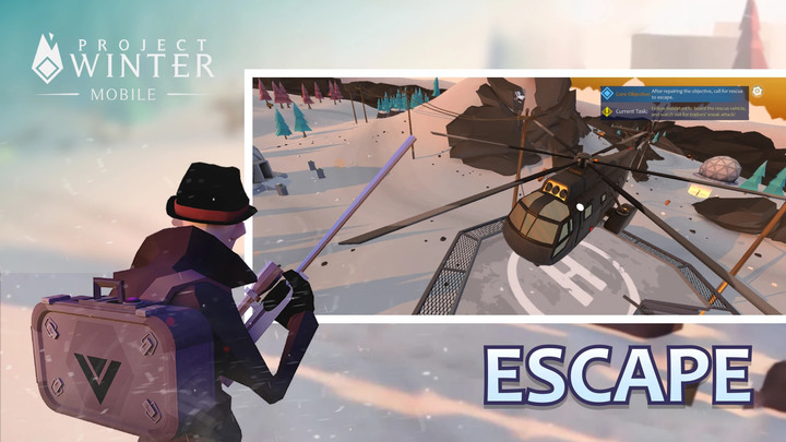 《Project Winter Mobile》凜冬計畫 手遊版 合作與背叛 社交欺騙和逆境生存 8 人手遊 | 茫茫荒野 尋找補給 呼救 逃離白色地獄