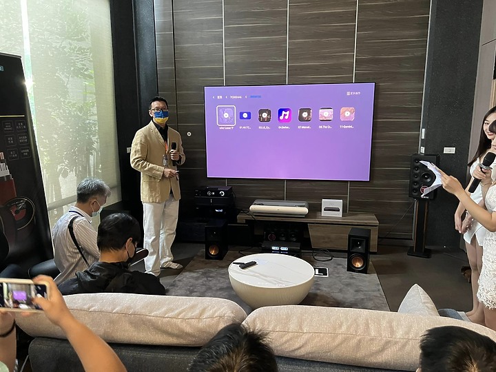 發燒家庭劇院社團，2022七月第二屆百萬投影機聚會活動記錄。